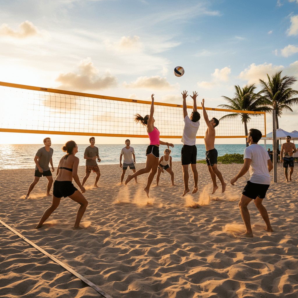 Indoor Volleyball League Practice